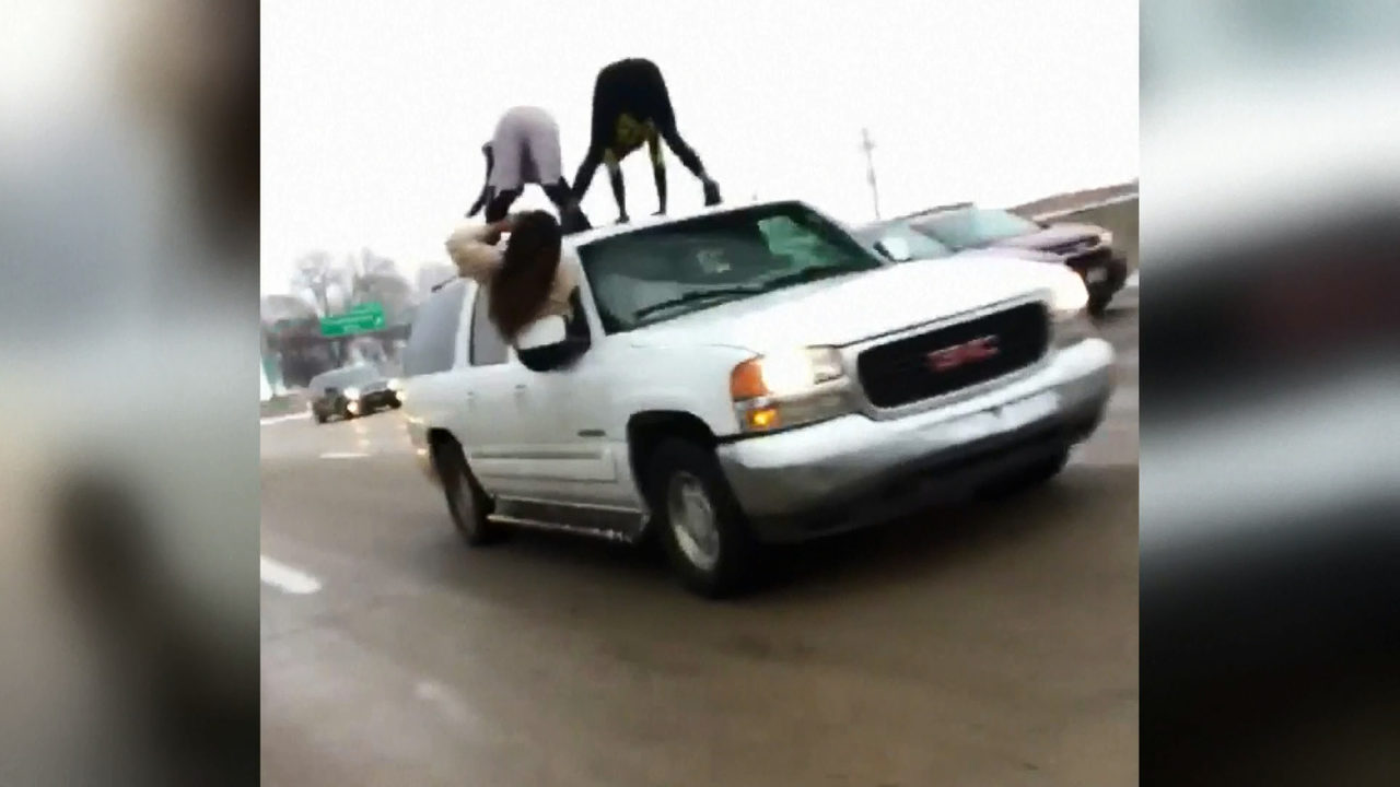 VIDEO: Women twerk on roof of SUV traveling on St. Louis highway